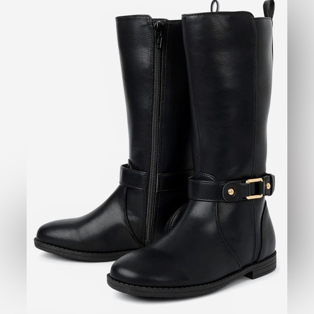 The Children's Place Girls Black Riding Boots Style